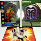 Bakugan Rare Preyas White Darkus G-Change B1 Classic 450G/520G/660G with Cards