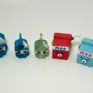 Shopkins Season 1 Spilt Milk and Milk Bud Blue & pink + S5  Spilt Milk charms