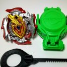 Beyblade Burst Evolution Z Achilles A4 Red Spinning Battle Figure and launcher