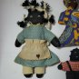 Vintage Black African American Dolls Primitive Folk Art Handmade dolls lot of 5