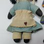 Vintage Black African American Dolls Primitive Folk Art Handmade dolls lot of 5
