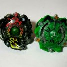 Beyblade Flame-X Diomedes D4 AND Iron-X Surtr S4 Burst Turbo SlingShock 2 Pack
