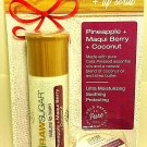Raw Sugar Natural Lip Balm & Bonus Scrub Pineapple Maqui Berry + Coconut 2 packs