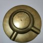 Antique Etched Floral Design Brass Round Ashtray 1930s by Sarna India m. 158