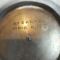 Antique Etched Floral Design Brass Round Ashtray 1930s by Sarna India m. 158