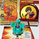 bakugan warius 510g green ventus + two cards rare 3 piece bundle lot