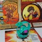 bakugan warius 510g green ventus + two cards rare 3 piece bundle lot