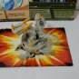 bakugan neo dragonoid b2 gray haos 730g new vestroia yellow horns & 2 cards