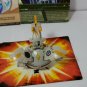 bakugan neo dragonoid b2 gray haos 730g new vestroia yellow horns & 2 cards
