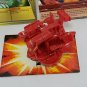 Bakugan Strikeflier Red Pyrus 750G & Twin Destructor Battle Gear 100G  + 2 cards