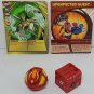 Bakugan Strikeflier Red Pyrus 750G & Twin Destructor Battle Gear 100G + 2 cards