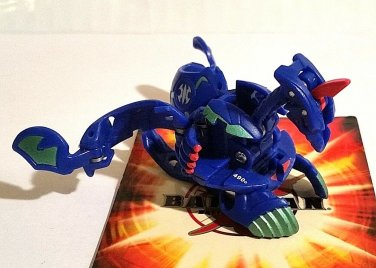 Bakugan Viper Helios Blue Aquos B3 Bakusteel 490G & 2 cards