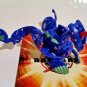 Bakugan Viper Helios Blue Aquos B3 Bakusteel 490G & 2 cards