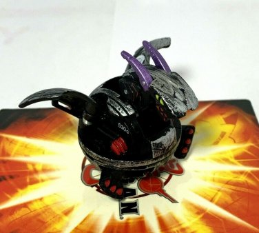 Bakugan Hyper Dragonoid Black Steel Darkus B3 BakuSteel 530G & cards