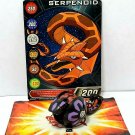 Bakugan Serpenoid Black Darkus B1 Classic 350G & Serpenoid card