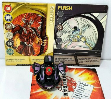 bakugan black darkus warius 450g, warius card 3 piece bundle Lot battle brawlers