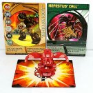Bakugan Hades Red Pyrus New Vestroia 480G & 2 cards