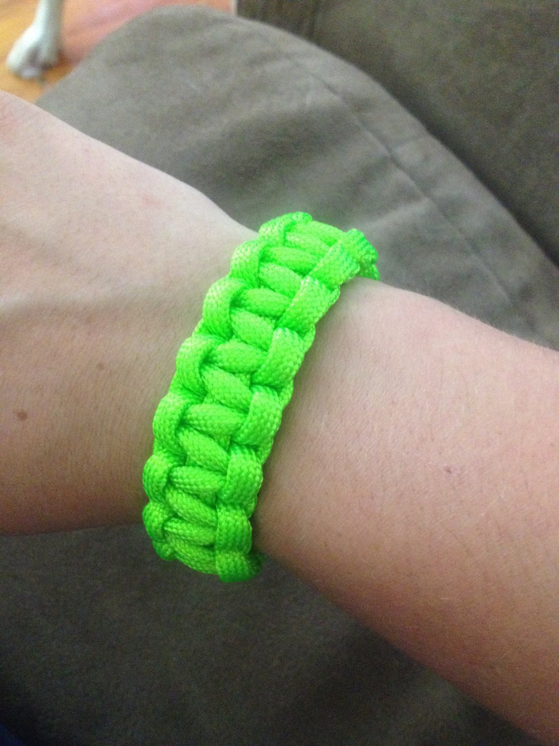 Lime Green Paracord Bracelet