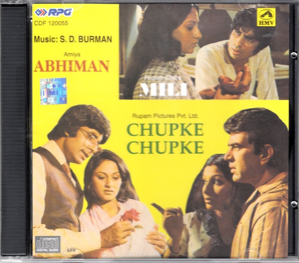 Abhimaan / Chupke Chupke / Mili (Music S.D. Burman) (Soundtrack) (Made in India)