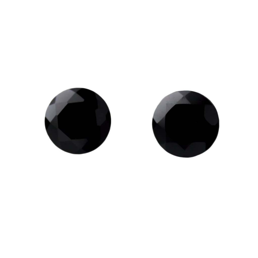 Certified Natural Black Spinal AAA Quality 2 mm Faceted Round Shape 10 pcs Lot Loose Gemstone