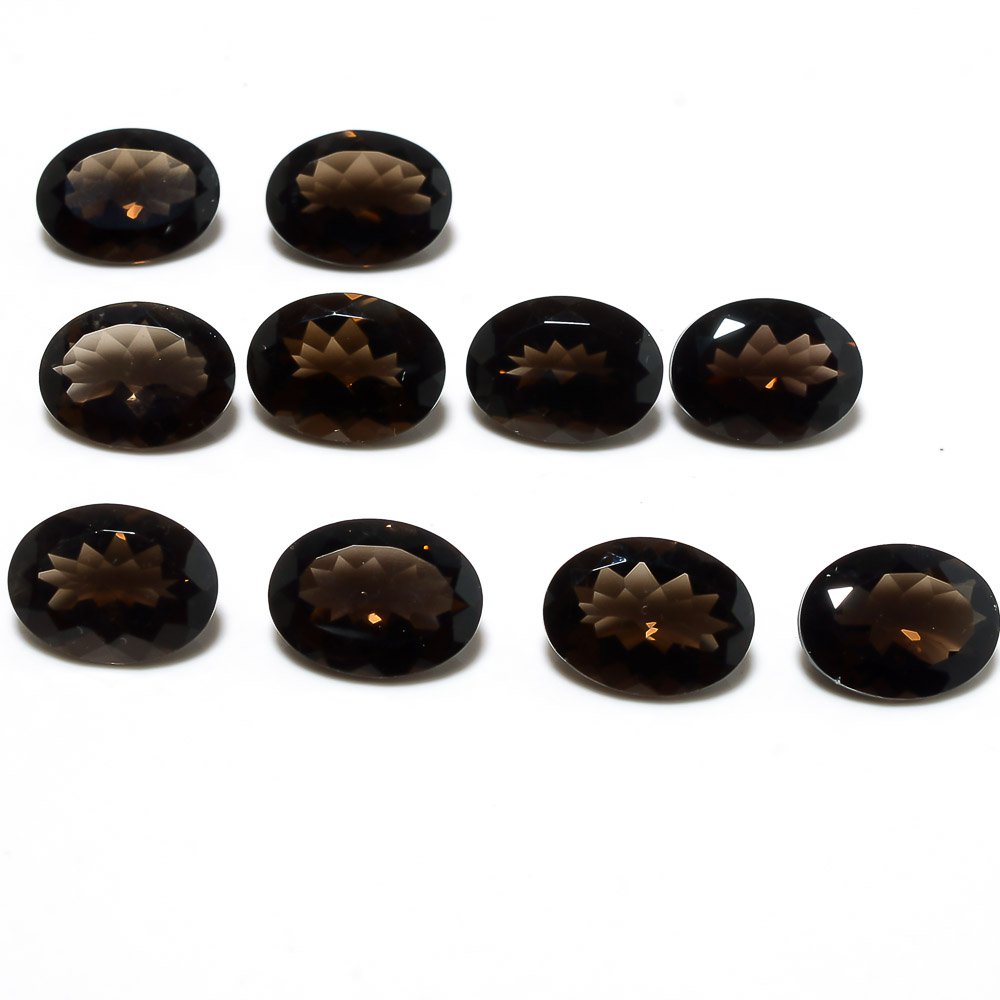 Certified Natural Soky Quartz AAA Quality 7x5 mm Faceted Oval Shape 5 pcs Lot Loose Gemston