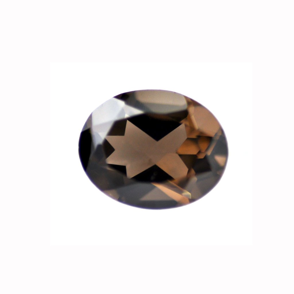 Certified Natural Smoky Quartz AAA Quality 14x10 mm Faceted Oval Shape 10 pcs Lot Loose Gemstoe
