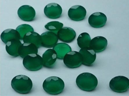 Certified Natural Green Onyx AAA Quality 10 mm Faceted Round Shape Pair Loose Gemstone