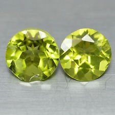 Certified Natural Peridot AAA Quality 1.25 mm Faceted Round Shape 25 pcs Lot Loose Gemstone