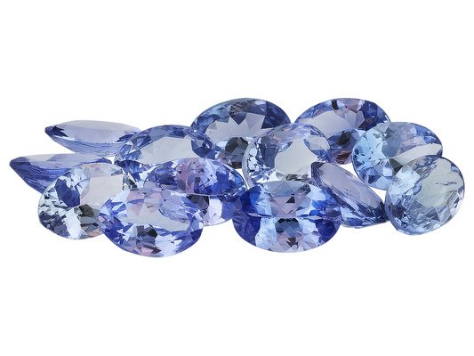 Certified Natural Tanzanite AA Quality 7x5 mm Faceted Oval 5 pcs lot loose gemstone