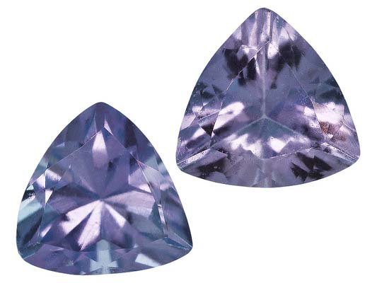 Certified Natural Tanzanite AA Quality 4 mm Faceted Trillion 5 pcs lot loose gemstone