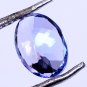 Beautiful 0.70 Ct Oval Shape Natural Tanzanite Violet Blue Certified HG 9368