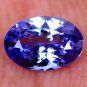 Graceful 0.60 Ct Oval Shape Natural Tanzanite Violet Blue Free Certified HG 9367