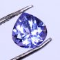 0.80Ct Pear Shape Tempting Stone Natural Tanzanite Violet Blue Certified HG 9107