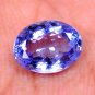 1.86 Ct Oval Shape Top Quality Natural Tanzanite Violet Blue Certified HG 9005