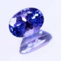 Stunning Natural Tanzanite Violet Blue 1.10 Ct Oval Shape Free Certified HG 9307