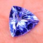 Awesome Trillion Shape 1.55 Ct Natural Violet Blue Tanzanite Certified HG 8996