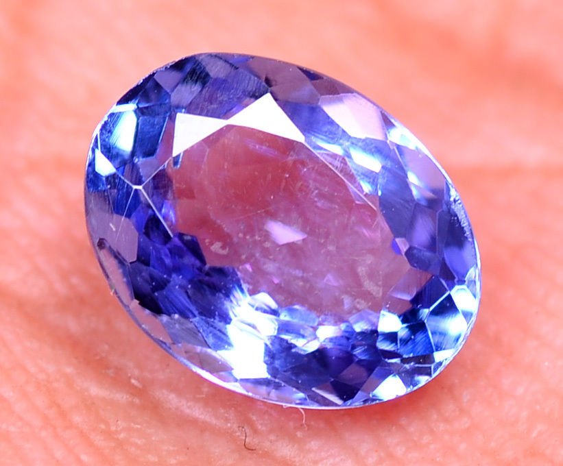 For Ring Use Oval Shape 1.54 Ct Natural Violet Blue Tanzanite Certified HG 8994