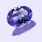 Graceful Natural Violet Blue Tanzanite Oval Shape 0.74 Ct With Certified HG 9301