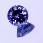 For Use Ring Natural Violet Blue Tanzanite Round Shape 0.54 Ct Certified HG 9300