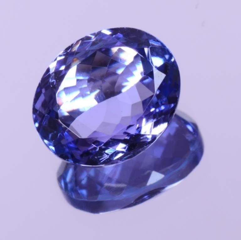 Charming Stone Natural Violet Blue Tanzanite Oval Shape 2.13Ct Certified HG 9298