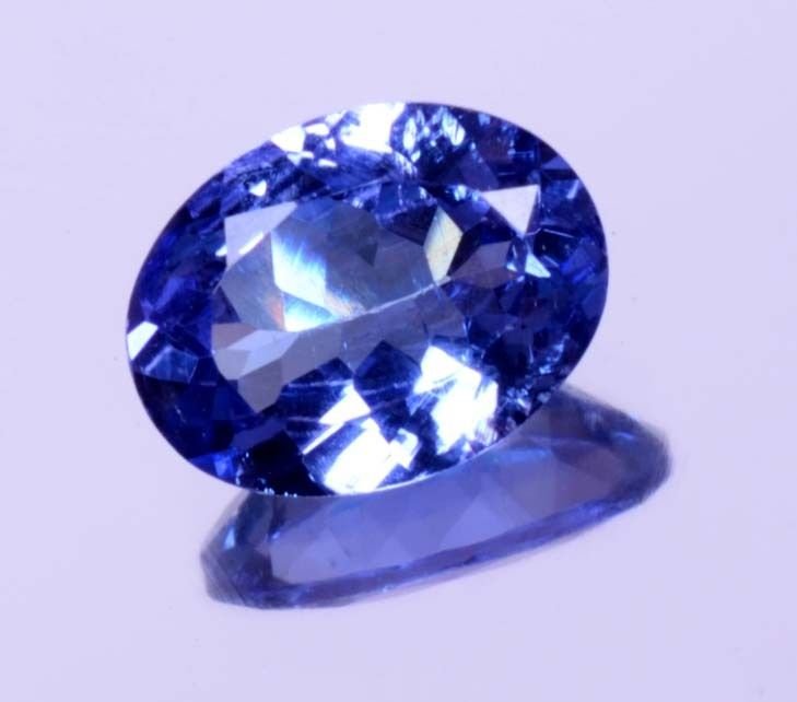 Catchy Natural Violet Blue Tanzanite Oval Shape 1.13Ct D Block Certified HG 9292