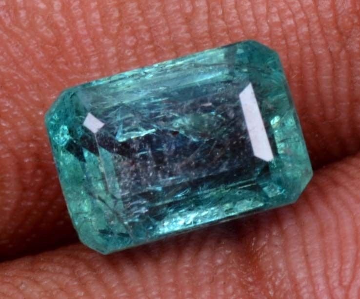 Tempting Stone Natural Emerald 3.73 Ct Emerald Shape Gemstone Certified~HG 9287