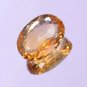 Tempting Natural Yellow Citrine 17.25 Carat Oval Shape With Certified*HG 9219