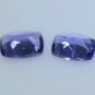 Natural Violet Blue Tanzanite 2.32 Ct Cushion Shape Pair Free Certified HG 8604