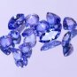12 Pieces Natural Violet Blue Tanzanite 5.25 Ct Mix Shape Lot Certified HG 9216