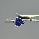 Natural Tanzanite Pear Shape 925 Sterling Silver 1.00 Ct"Ring Size 6.5"HG 8177