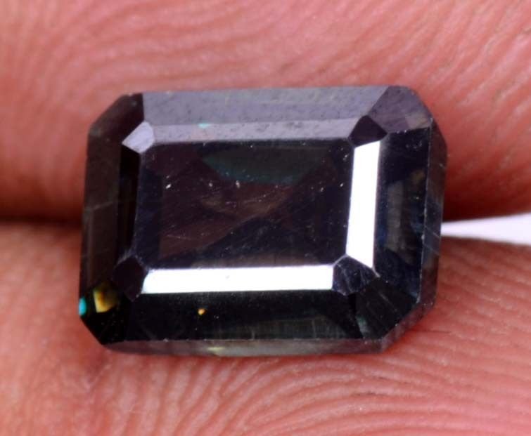 Very Nice 2.95 Ct Emerald Cut Fancy Colour Loose Moissanite Certified HG 9165