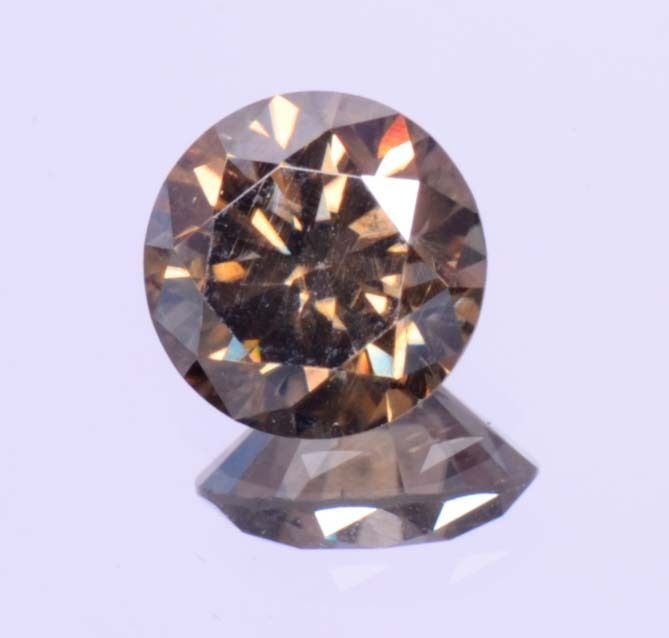 Attractive 1.27 Ct Round Shape Colour Loose Moissanite Free Certified HG 9160