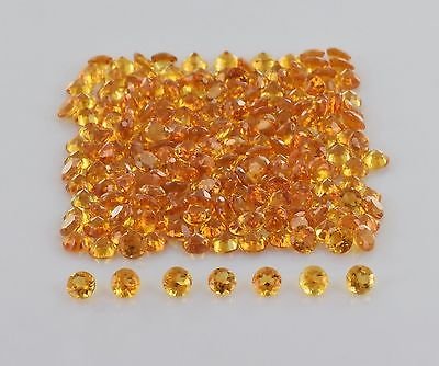 Natural Citrine VS Quality 2mm Faceted Round 200 Pieces Lot Loose Gemstone