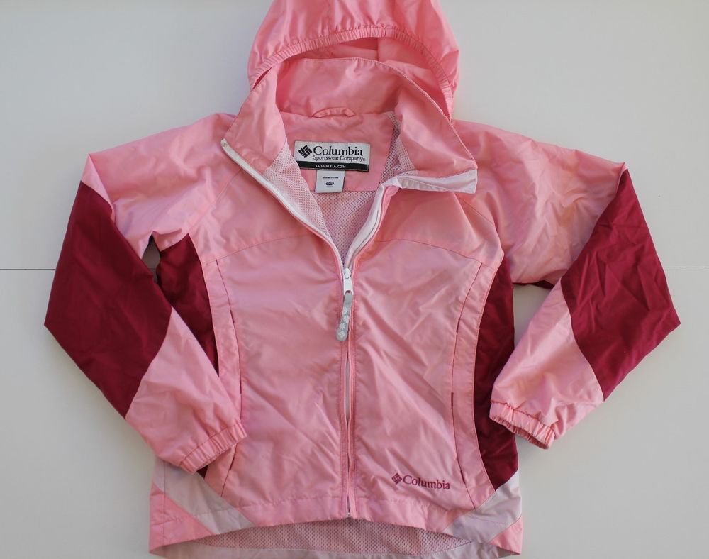 Columbia Sportswear Girls Pink Nylon Jacket Size 10/12